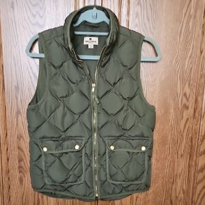 Woolrich Green Quilted Vest